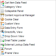 Web Development Platform examples of components