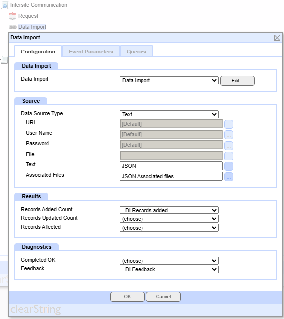 neatComponents - Receive data with an Intersite Communication event