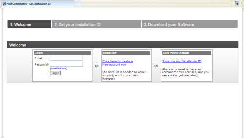 neatComponents Installation Id